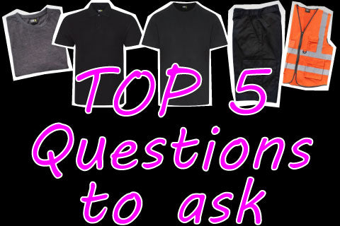 The Top 5 Questions to Ask When Choosing Work Clothing for Your Trade
