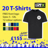 20 Personalised Pro RTX T-shirts