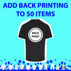 50 back printing