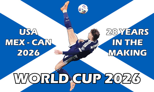 Scotland World Cup 5ft x 3ft Football Flags – Custom & Pre-Designed Options