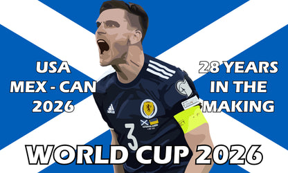 Scotland World Cup 5ft x 3ft Football Flags – Custom & Pre-Designed Options