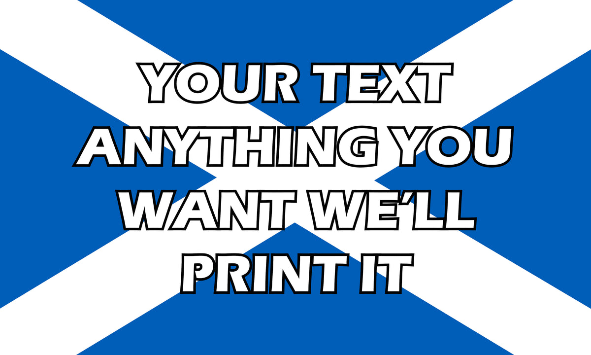 Scotland World Cup 5ft x 3ft Football Flags – Custom & Pre-Designed Options