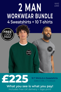 2 Man Workwear Bundle Sweatshirts and T-shirts