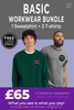 Basic Workwear Bundle Sweatshirts and T-shirts