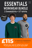Essential Workwear Bundle Sweatshirts and T-shirts