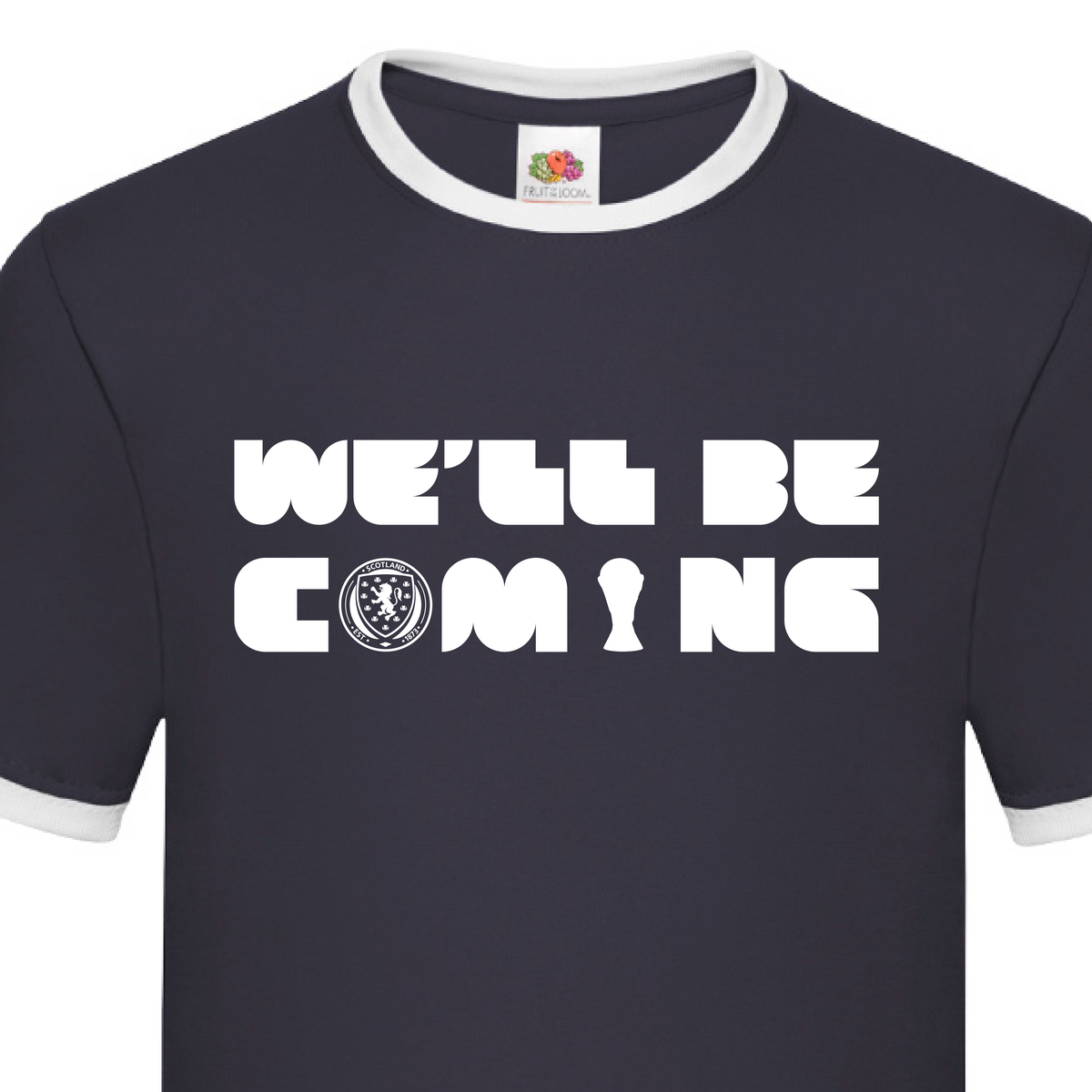 Scotland "We'll Be Coming" Tartan Army T-Shirt
