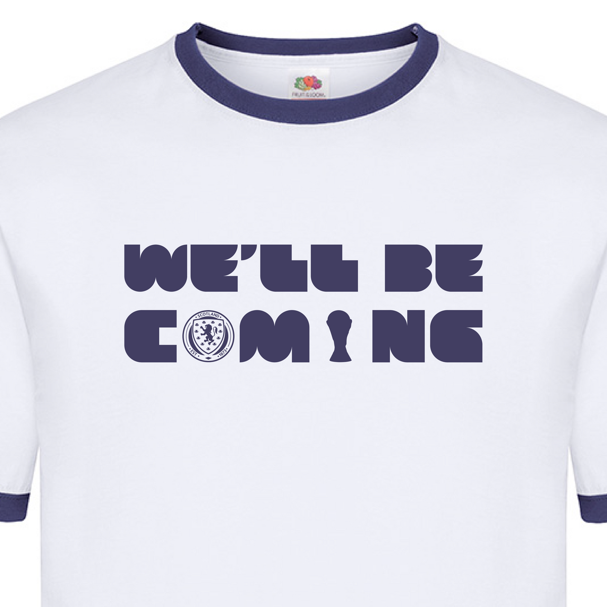 Scotland "We'll Be Coming" Tartan Army T-Shirt