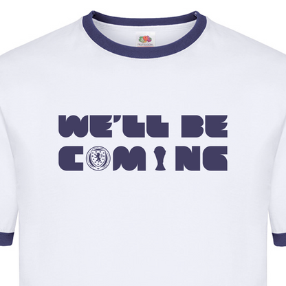 Scotland "We'll Be Coming" Tartan Army T-Shirt