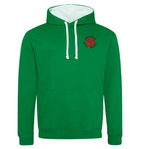 Adult's Green and White Fossoway Tennis Club Hoodie
